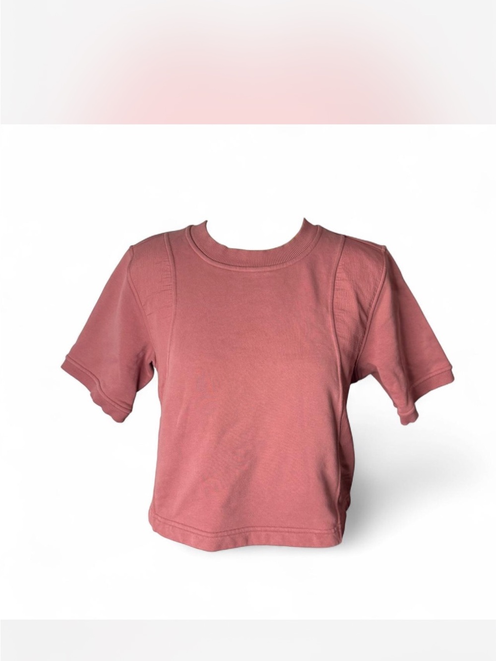 lululemon athletica Cropped Crewneck Top - Dusty Rose
